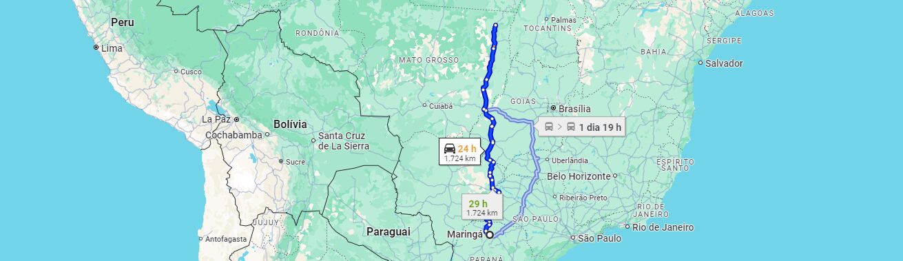Fretes e Encomendas de Maringá(PR) para Confresa(MT) com a Lopesul