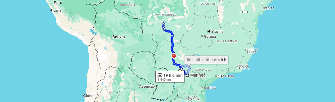Fretes e Encomendas de Maringá(PR) para Diamantino(MT) com a Lopesul