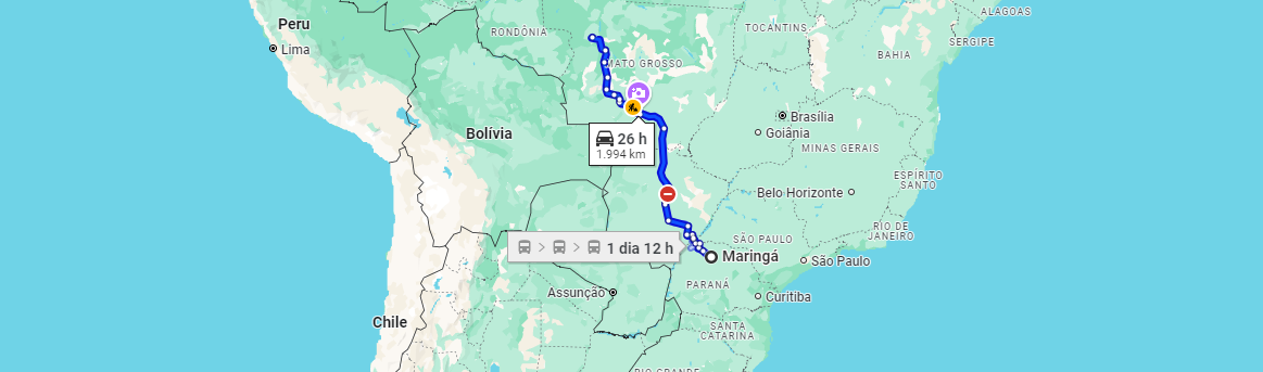 Fretes e Encomendas de Maringá(PR) para Juína(MT) com a Lopesul