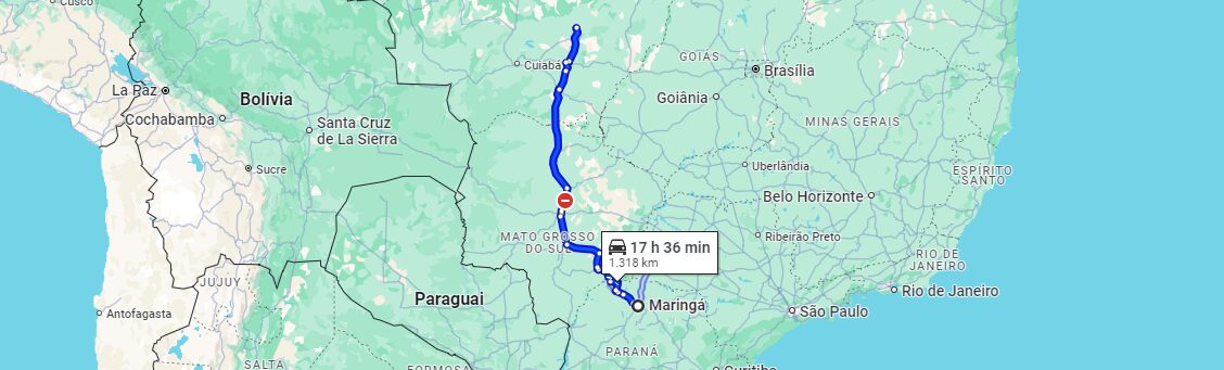Fretes e Encomendas de Maringá(PR) para Paranatinga(MT) com a Lopesul