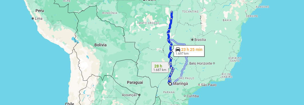 Fretes e Encomendas de Maringá(PR) para Porto Alegre do Norte(MT) com a Lopesul